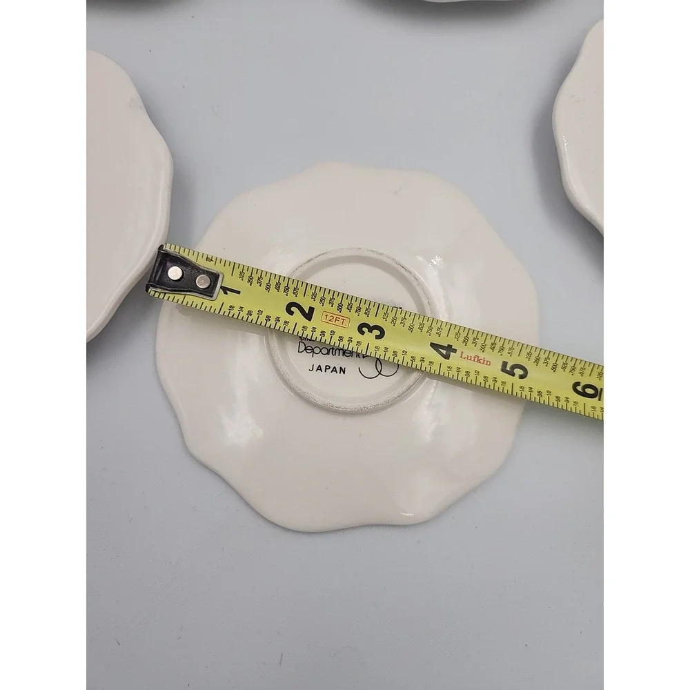 Rare Vtg McNutt's 1988 Schlaffer Nance & Co Dept‎ 56  EGG PLATES SAUCER 9 Pieces